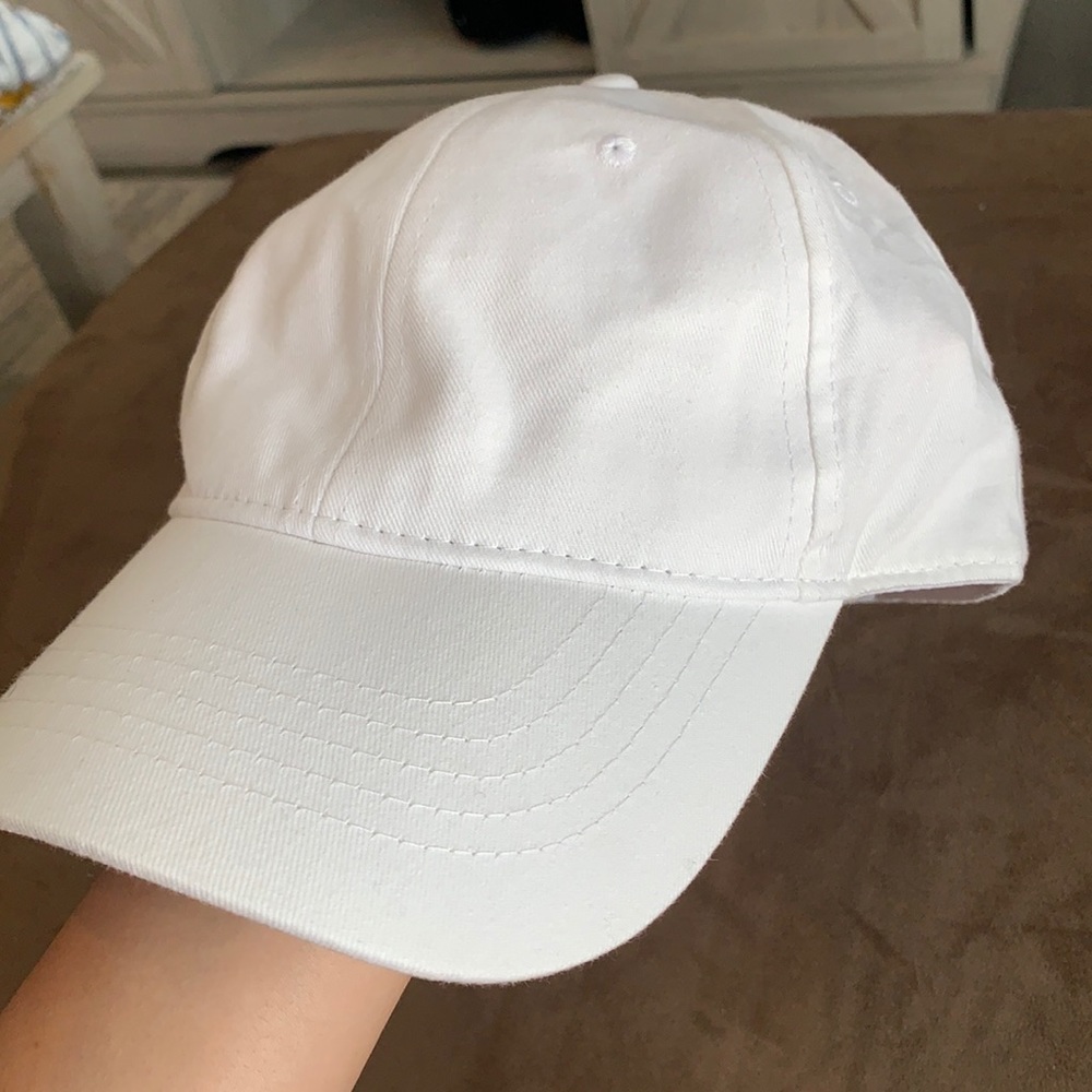 White baseball cap
